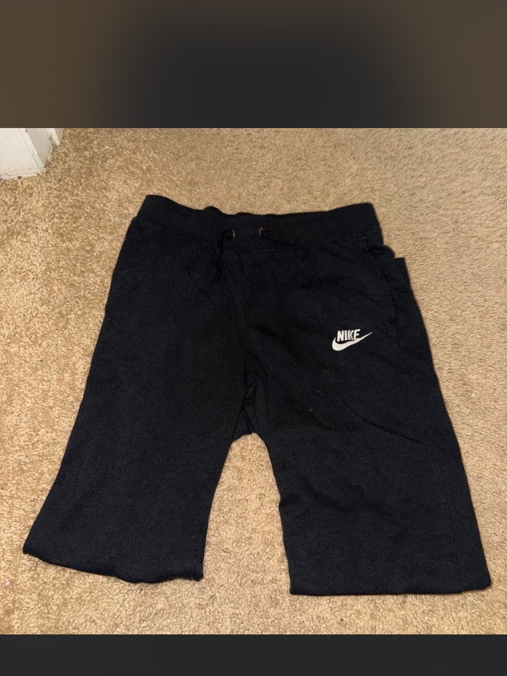 Nike Black Logo womens sweatpants